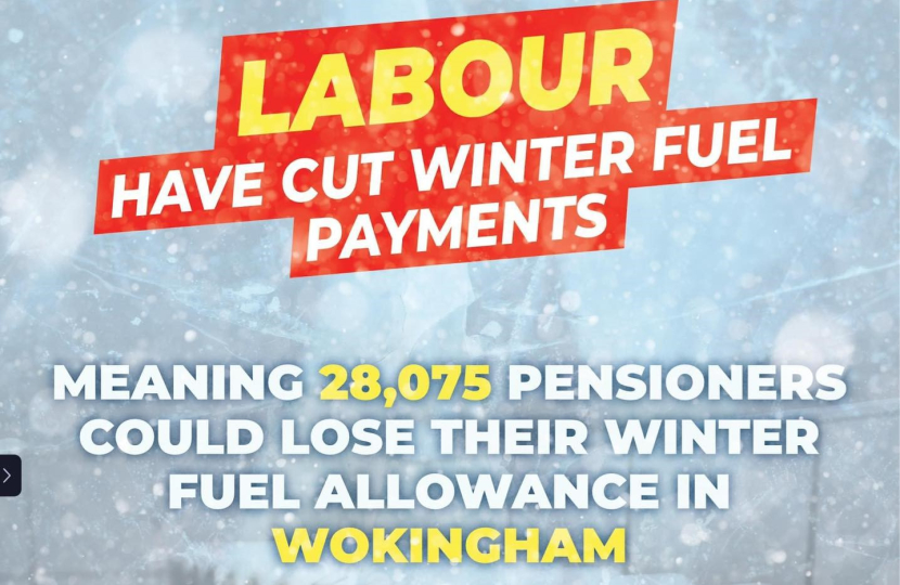 Labour Have Cut Winter Fuel Payments 