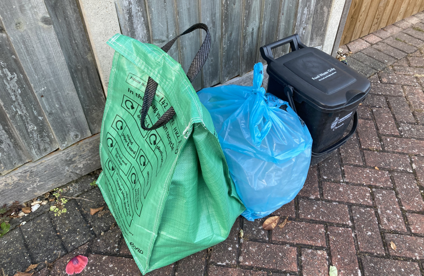 bags and food bin