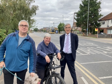 Resident, Cllr on bike and MP